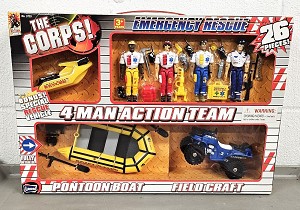 The Corps!: Emergency Rescue 4 Man Action Team Set 1 (1:18 Scale)
