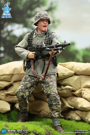 Alois: WWII German MG34 Gunner (1:12 Scale)<BR>PRE-ORDER: ETA March 2027