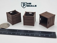 Wooden Crates Set (1:12 Scale)