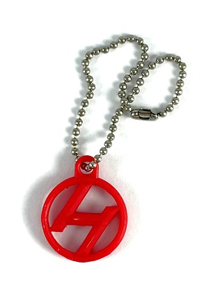 Huxter Labs Dog Tag (See Thru Red)