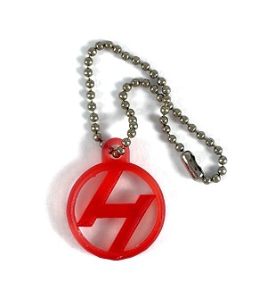 Huxter Labs Dog Tag (See Thru Transparent Red)