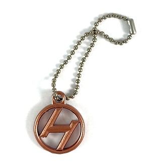 Huxter Labs Dog Tag (See Thru Metallic Copper)