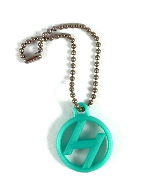 Huxter Labs Dog Tag (See Thru Teal)