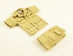 Safari Short-Sleeve Shirt & Cargo Shorts Set (Khaki) 